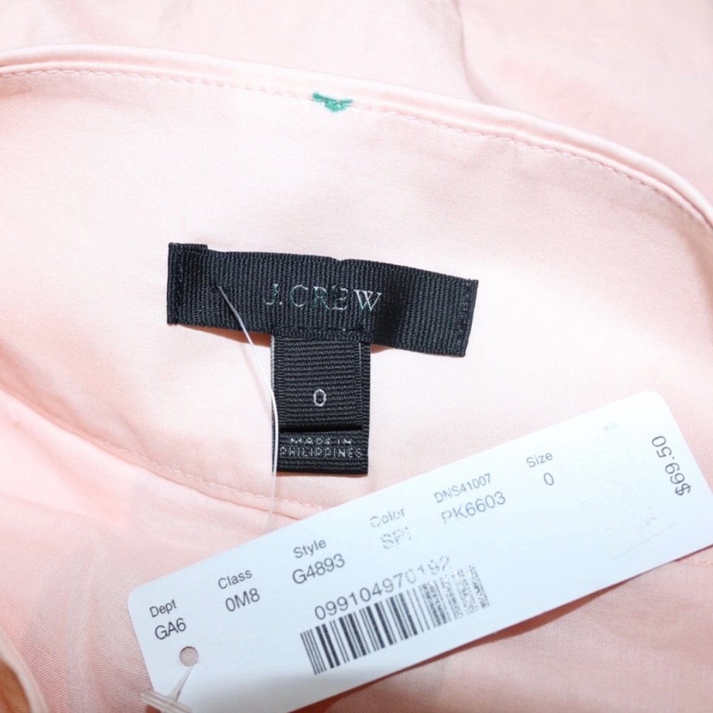 J. Crew Cotton Poplin Tie Waist Shorts in Pink - Picture 6 of 8